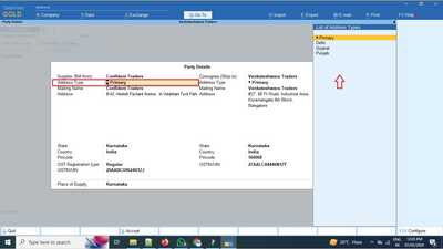 F11 Feature Multiple Address selection